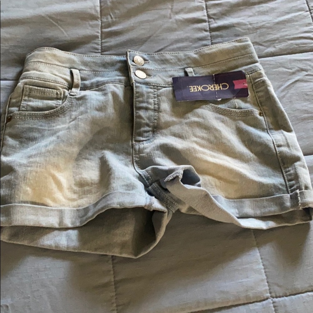 High Waisted Booty Lifting Denim Shorts